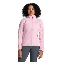Damska kurtka softshell Kilpi RAVIA-W. Czerwone kurtki sportowe damskie Kilpi, l, bez wzorów, z softshellu, bez kaptura. Za 256.81 zł.