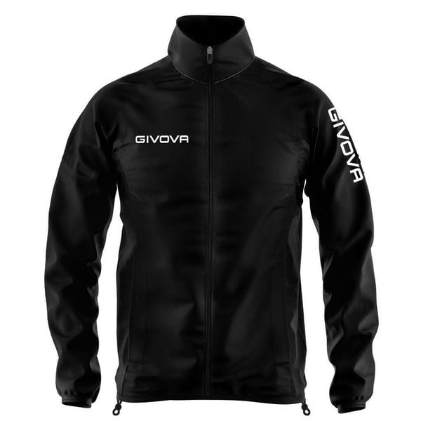 Kurtka Sportowa Givova Windproof Czarna 2XS - Lekka Unisex. Czarne kurtki damskie Givova, na zimę, xs, bez wzorów, z meshu, bez kaptura. Za 75.66 zł.