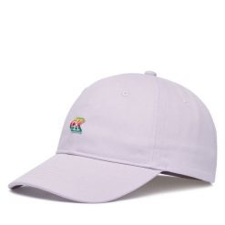 Czapka z daszkiem Calvin Klein. Fioletowe czapki z daszkiem damskie Calvin Klein, bez wzorów. Za 169.99 zł.