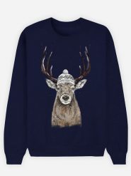 WOOOP Bluza "Outside" w kolorze granatowym rozmiar: XL. Niebieskie bluzy damskie Wooop, xl, bez wzorów, z bawełny, bez kaptura. Za 100.99 zł.