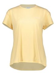 Columbia Koszulka funkcyjna w kolorze żółtym rozmiar: XL. Żółte koszulki damskie Columbia, xl, bez wzorów, z materiału, bez kołnierzyka, bez ramiączek. Za 72.45 zł.