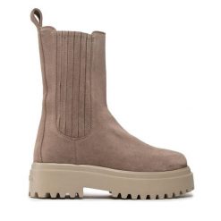 Botki Le Silla. Brązowe botki damskie LE SILLA, bez obcasa, na płaskiej podeszwie, bez zapięcia. Za 4,029.00 zł.