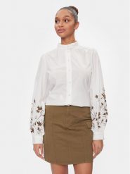 Vila Koszula 14090057 Biały Regular Fit. Białe koszule damskie Vila, bez wzorów, z syntetyku, bez kołnierzyka, bez ramiączek. Za 229.99 zł.