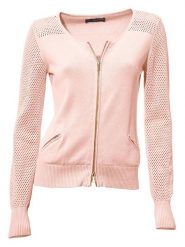 Heine Kardigan w kolorze jasnoróżowym rozmiar: 44. Różowe kardigany damskie Heine, bez wzorów, z bawełny. Za 173.99 zł.