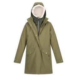 Kurtka turystyczna damska Regatta Shirgley Ash 3w1 10K. Zielone kurtki damskie Regatta, bez wzorów, z poliesteru, bez kaptura. Za 469.70 zł.