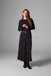 SPÓDNICA LENORA CZARNA S - Flawless. Czarne spódnice damskie Flawless, na co dzień, s, bez wzorów, z materiału, eleganckie, maxi. Za 319.00 zł.