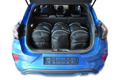Torby Do Bagażnika Ford Puma 2019+ 3Szt Kjust. Czarne torby podróżne KJUST, bez wzorów, z kauczuku. Za 944.00 zł.