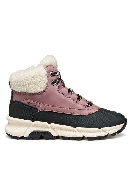 Geox Śniegowce J Flexyper Plus J56NGA 0ME50 C8049 D Różowy. Czerwone kozaki dziewczęce Geox, bez wzorów, ze skóry, bez obcasa, bez zapięcia. Za 249.99 zł.