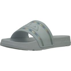 Klapki Fila Model Morro Bay Logo Kolor Biały. Białe klapki damskie Fila, bez wzorów, z materiału, bez obcasa, bez zapięcia. Za 89.00 zł.
