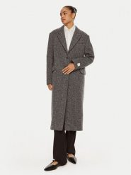 Calvin Klein Płaszcz wełniany Herringbone Single K20K207710 Szary Regular Fit. Szare płaszcze damskie Calvin Klein, na zimę, bez wzorów, z wełny, bez kaptura. Za 2,249.00 zł.