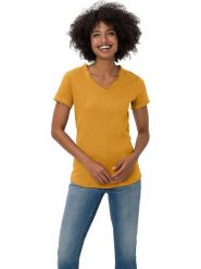 Heine Koszulka w kolorze pomarańczowym rozmiar: 42. Pomarańczowe koszulki damskie Heine, bez wzorów, z bawełny, bez kołnierzyka, bez ramiączek. Za 28.38 zł.