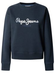 Pepe Jeans Bluza "Maddy" w kolorze granatowym rozmiar: XL. Niebieskie bluzy damskie Pepe Jeans, xl, bez wzorów, z bawełny, bez kaptura. Za 149.31 zł.