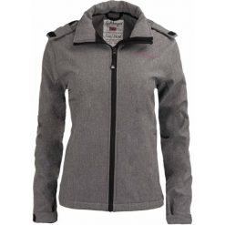 Glemo Spitsbergen damska kurtka softshell – wodoodporna, wiatroszczelna. Fioletowe kurtki damskie GLENMUIR, bez wzorów, z softshellu, bez kaptura. Za 270.99 zł.