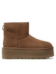 Ugg Śniegowce W Classic Mini Platform 1134991 Brązowy. Brązowe śniegowce damskie Ugg, ze skóry. Za 849.99 zł.
