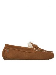 EMU Australia Mokasyny Sandrine W13211 Brązowy. Brązowe mokasyny damskie EMU Australia, ze skóry, bez obcasa. Za 429.99 zł.