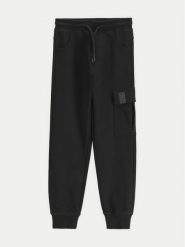 Coccodrillo Spodnie dresowe WC5120102VBA Czarny Regular Fit. Czarne spodnie dresowe chłopięce COCCODRILLO, z bawełny. Za 49.90 zł.