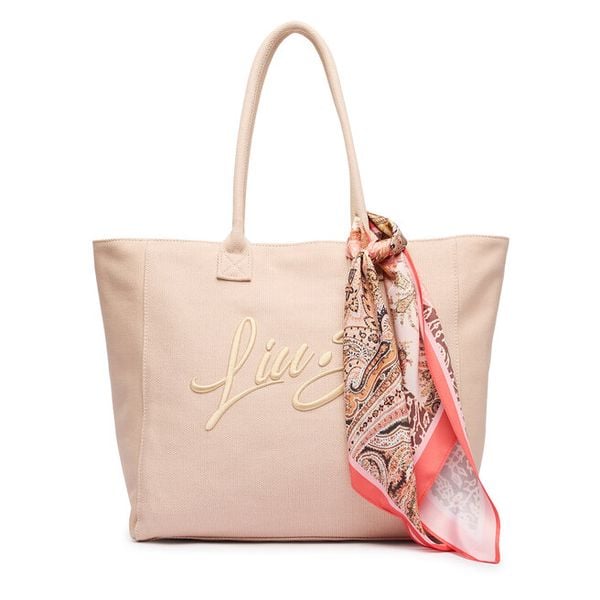 Torebka Liu Jo. Czerwone shopper bag Liu Jo, bez dodatków. Za 323.99 zł.