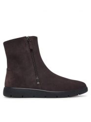 ECCO Botki Bella 2 23932305178 Brązowy ciemny. Brązowe botki damskie ECCO, ze skóry, bez obcasa, na płaskiej podeszwie, bez zapięcia. Za 619.99 zł.
