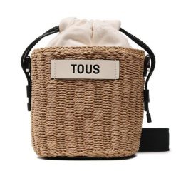 Torebka TOUS. Brązowe listonoszki damskie tous, bez wzorów, bez dodatków. Za 799.99 zł.