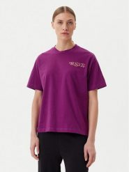 Fila T-Shirt Leffinge FAW1029 Fioletowy Loose Fit. Fioletowe t-shirty damskie Fila, s, bez wzorów, z bawełny, bez kołnierzyka. Za 89.99 zł.