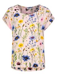 Sublevel Bluzka w kolorze jasnoróżowym ze wzorem rozmiar: XXL. Różowe bluzki damskie Sublevel, xxl, bez wzorów, z wiskozy, bez kołnierzyka, bez ramiączek. Za 60.99 zł.