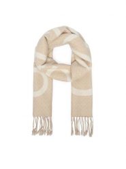 Calvin Klein Szalik LV04F8072G Beżowy. Brązowe szaliki damskie Calvin Klein, bez wzorów, z wełny. Za 369.99 zł.