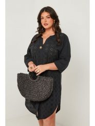 Curvy Lady Sukienka w kolorze czarnym rozmiar: 40/42. Czarne sukienki damskie Curvy Lady, bez wzorów, klasyczne, bez ramiączek. Za 154.07 zł.