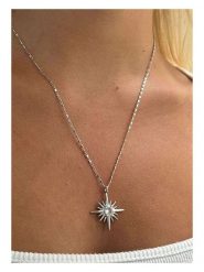 Lodie Silver Naszyjnik z elementem ozdobnym - dł. 50 cm rozmiar: onesize. Szare naszyjniki damskie Lodie Silver, z mosiądzu. Za 48.95 zł.