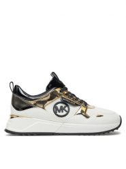 MICHAEL Michael Kors Sneakersy Theo 43F4THFS1D Biały. Białe obuwie sportowe damskie MICHAEL Michael Kors, z materiału, bez zapięcia. Za 489.99 zł.