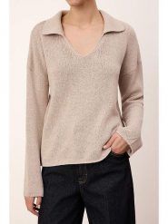 Trendyol Sweter w kolorze beżowym rozmiar: Standart. Brązowe swetry klasyczne damskie Trendyol, bez kołnierzyka. Za 86.99 zł.