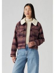 Levi's Kurtka koszulowa w kolorze ciemnofioletowym rozmiar: M. Różowe kurtki damskie Levi's, m, z aplikacjami, z wełny, bez kaptura. Za 308.18 zł.