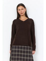 Soyaconcept Sweter "Orlean" w kolorze ciemnobrązowym rozmiar: L. Brązowe swetry klasyczne damskie Soyaconcept, l, bez kołnierzyka. Za 184.95 zł.