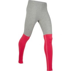 Legginsy sportowe, długie, Level 1 bonprix jasnoszary melanż - czerwony. Czerwone legginsy damskie bonprix, melanż. Za 79.99 zł.