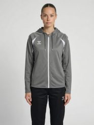Damska bluza dresowa z kapturem Hummel Core 2.0. Białe bluzy damskie Hummel, l, bez wzorów, z dresówki, z kapturem. Za 266.00 zł.