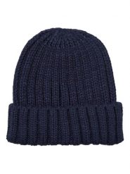 Becksöndergaard Czapka-beanie "Walmer" w kolorze granatowym rozmiar: onesize. Niebieskie czapki damskie Becksöndergaard, bez wzorów, z materiału. Za 84.21 zł.