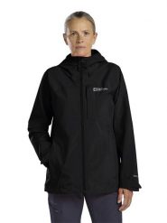 Jack Wolfskin Kurtka funkcyjna "Tempest 2L" w kolorze czarnym rozmiar: M. Czarne kurtki sportowe damskie Jack Wolfskin, l, bez wzorów, bez kaptura. Za 325.03 zł.