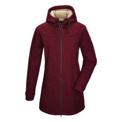 Damska parka z polaru Killtec GW 37. Czerwone parki damskie Killtec, na zimę, z polaru, bez kaptura. Za 524.20 zł.