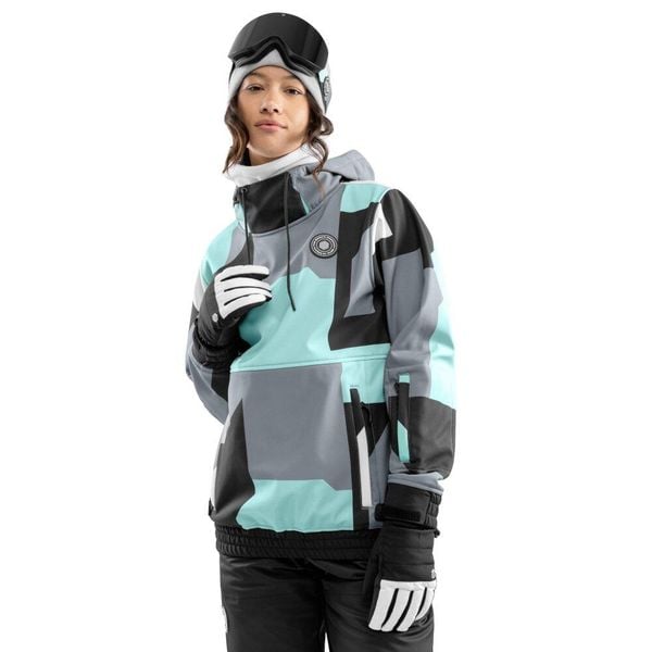 Kurtka snowboardowa damska W1-W Ushuaia. Niebieskie kurtki damskie SIROKO, na zimę, xs, bez wzorów, z softshellu, bez kaptura. W wyprzedaży za 253.00 zł.