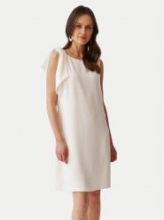 Tatuum Sukienka koktajlowa Hastika T2406.214 Écru Regular Fit. Sukienki damskie TATUUM, bez wzorów, z syntetyku, wizytowe, bez ramiączek. Za 249.99 zł.