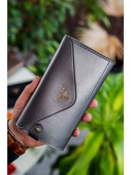 MORI Portfel w kolorze antracytowym - 20 x 10 x 3 cm rozmiar: onesize. Czarne portfele damskie MORI, bez wzorów, z materiału. Za 65.99 zł.