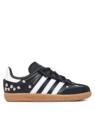 Adidas Sneakersy Samba Og Comfort Closure Elastic Lace KI5667 Czarny. Czarne buty sportowe dziewczęce Adidas, ze skóry, bez zapięcia. Za 279.99 zł.