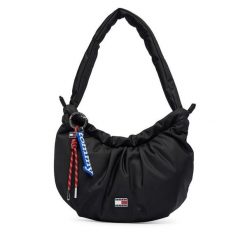 Torebka Tommy Jeans. Czarne torebki klasyczne damskie Tommy Jeans, z jeansu, bez dodatków. Za 369.99 zł.