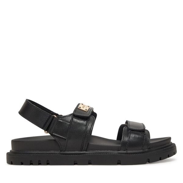 Sandały MEXX. Czarne sandały damskie Mexx, bez wzorów, bez obcasa, na płaskiej podeszwie, bez zapięcia. Za 249.99 zł.