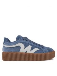 Weekend Max Mara Sneakersy 2515761094600 Niebieski. Niebieskie obuwie sportowe damskie Weekend Max Mara, ze skóry, bez zapięcia. W wyprzedaży za 1,029.00 zł.