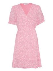 MOSS COPENHAGEN Sukienka "Elanina Rikklie" w kolorze jasnoróżowym rozmiar: XL. Różowe sukienki damskie Moss Copenhagen, bez wzorów, bez ramiączek. Za 110.04 zł.