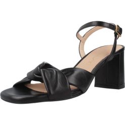 Sandały UNISA MEDWAY NTO Czarny. Czarne sandały damskie Unisa, bez wzorów, ze skóry, bez obcasa, bez zapięcia. Za 459.99 zł.