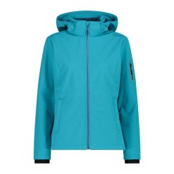 Kurtka damska turystyczna CMP 39A5006. Niebieskie kurtki sportowe damskie CMP, xs, bez wzorów, z softshellu, bez kaptura. Za 340.00 zł.