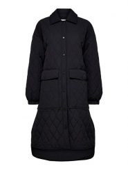 SELECTED FEMME Płaszcz pikowany "Mia" w kolorze czarnym rozmiar: 36. Czarne płaszcze damskie Selected Femme, bez wzorów, bez kaptura. Za 202.98 zł.