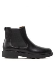 Geox Sztyblety D Spherica Ec1 C D16QRC 00043 C9999 Czarny. Czarne botki damskie Geox, ze skóry, bez obcasa, na płaskiej podeszwie, bez zapięcia. Za 479.99 zł.