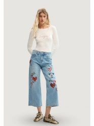 Desigual Jeansy Herry 26SWDD16 Niebieski Straight Fit. Niebieskie jeansy damskie Desigual. Za 509.99 zł.